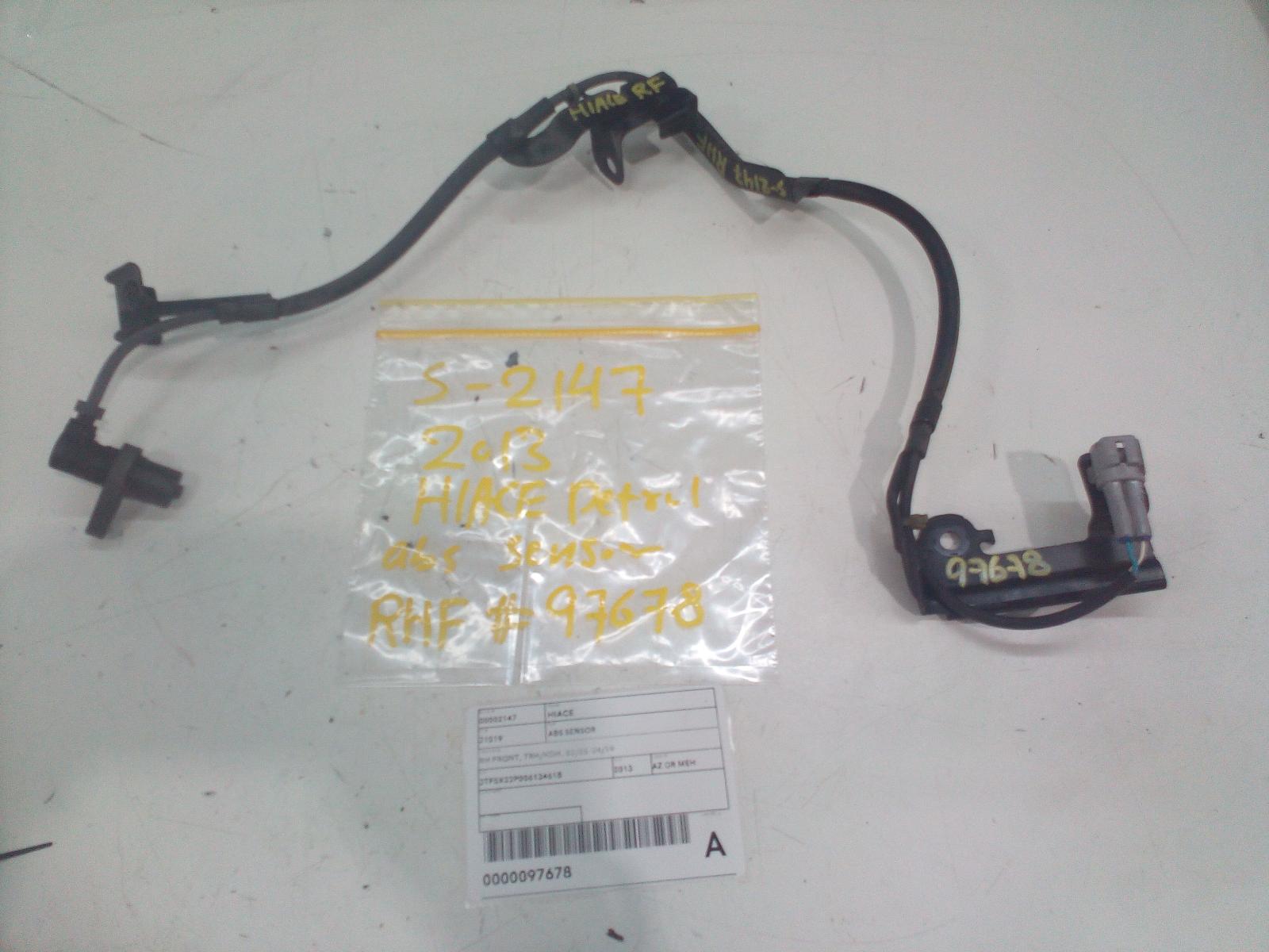 2013 Toyota Hiace Abs Sensor View Auto part Abs Sensor Toyota Hiace 2013