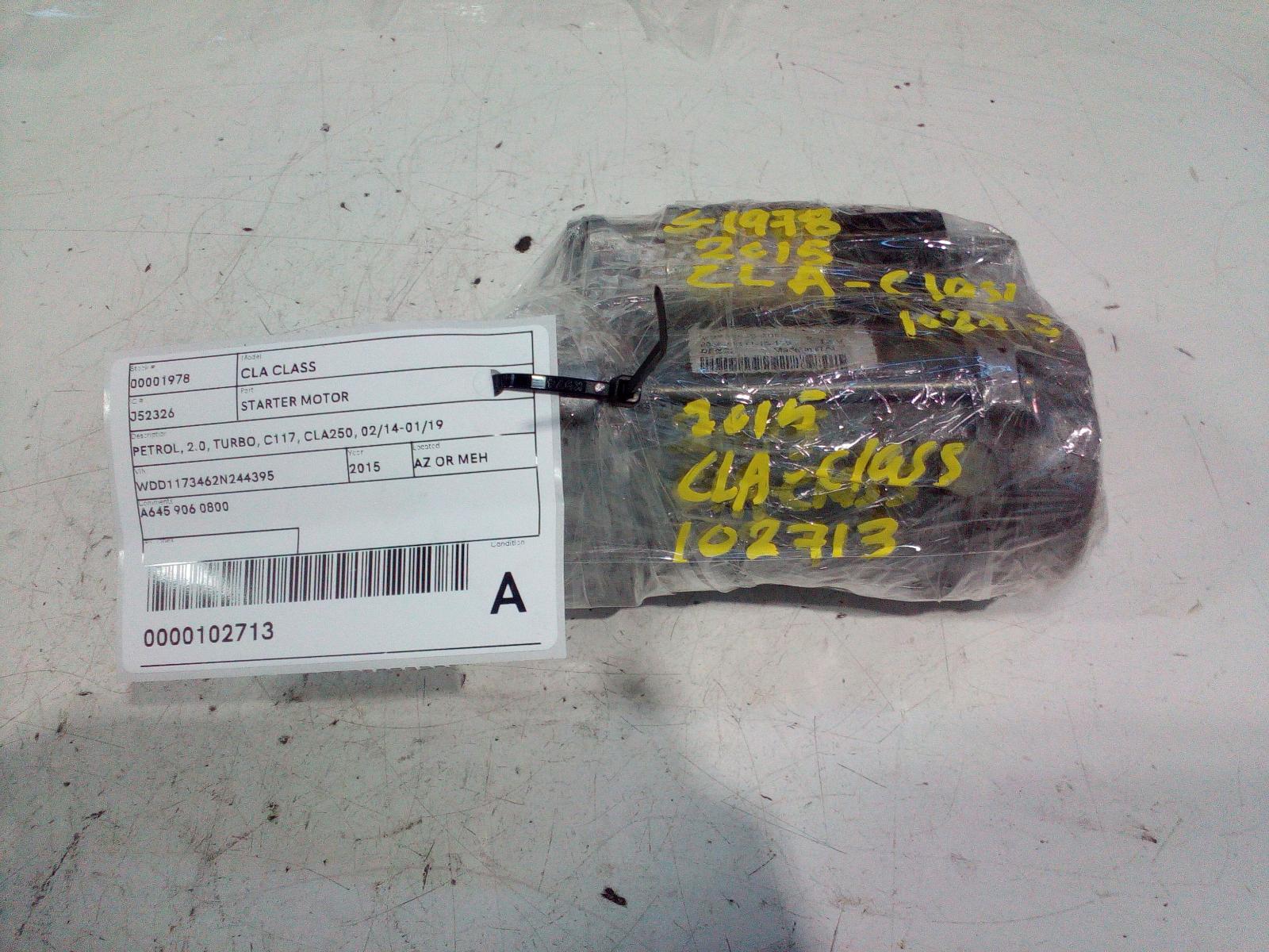 2015 Mercedes Cla Class Starter View Auto part Starter Mercedes Cla Class 2015