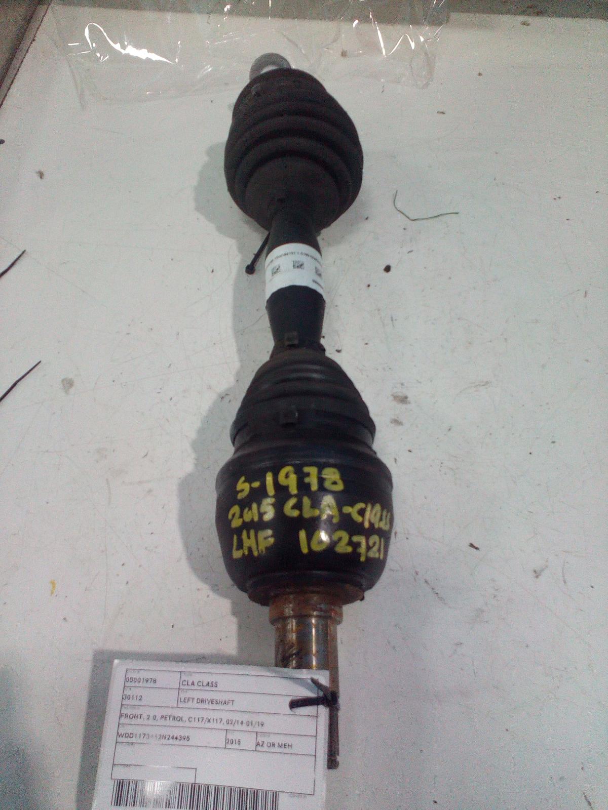 View Auto part Left Driveshaft Mercedes Cla Class 2015
