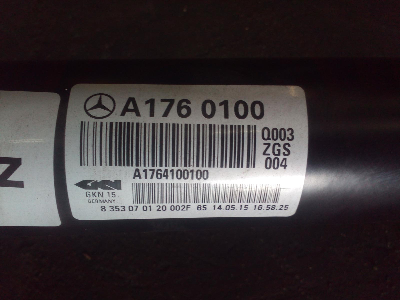 2015 Mercedes Cla Class Rear Drive Shaft View Auto part Rear Drive Shaft Mercedes Cla Class 2015