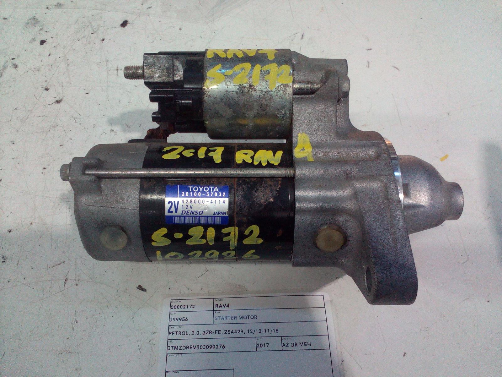 View Auto part Starter Toyota Rav4 2017