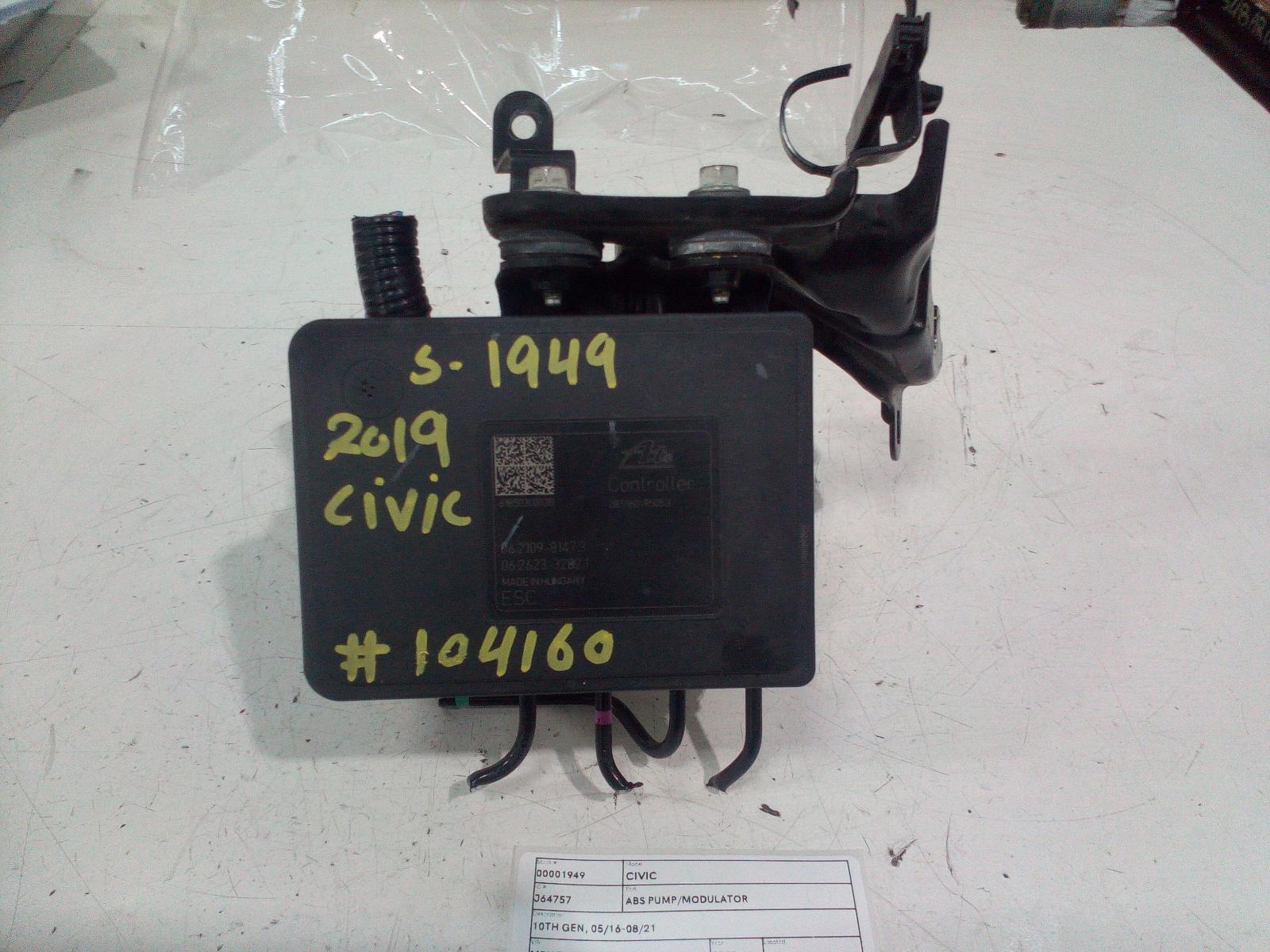 View Auto part Abs Pump/Modulator Honda Civic 2019
