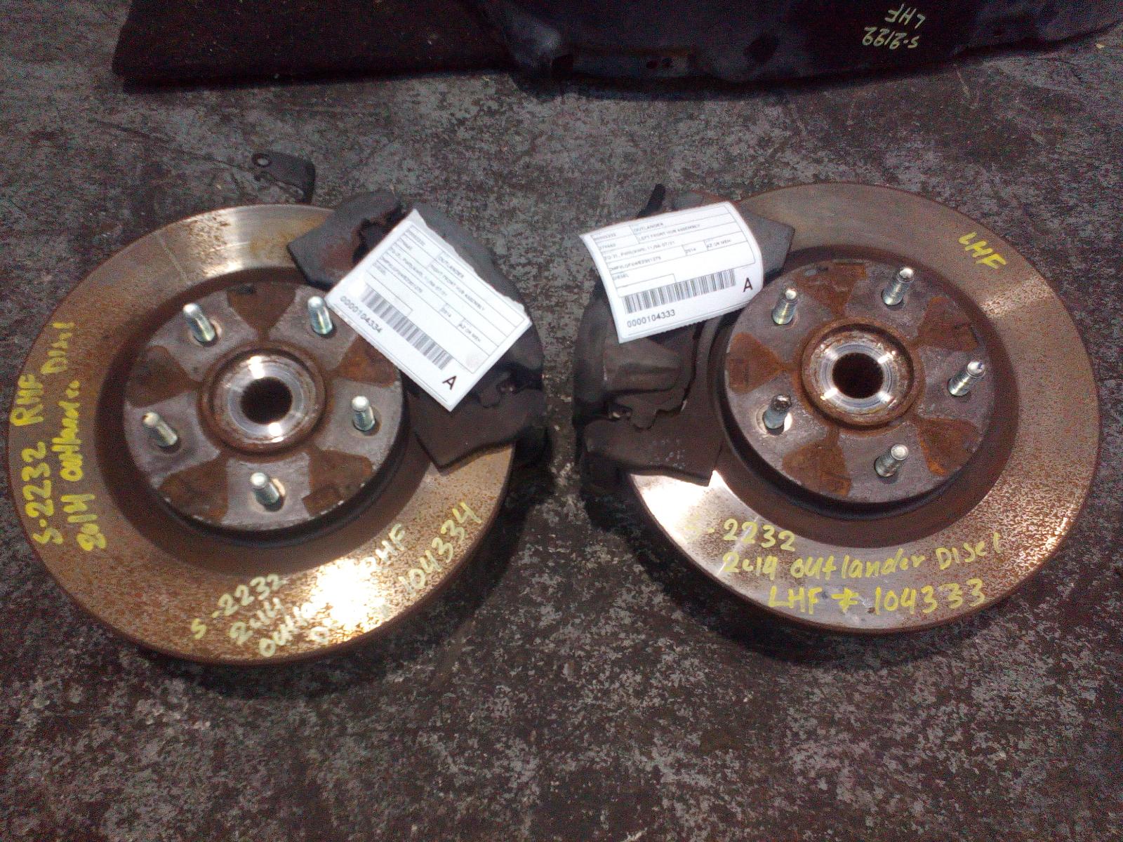 2014 Mitsubishi Outlander Right Front Hub Assembly View Auto part Right Front Hub Assembly Mitsubishi Outlander 2014
