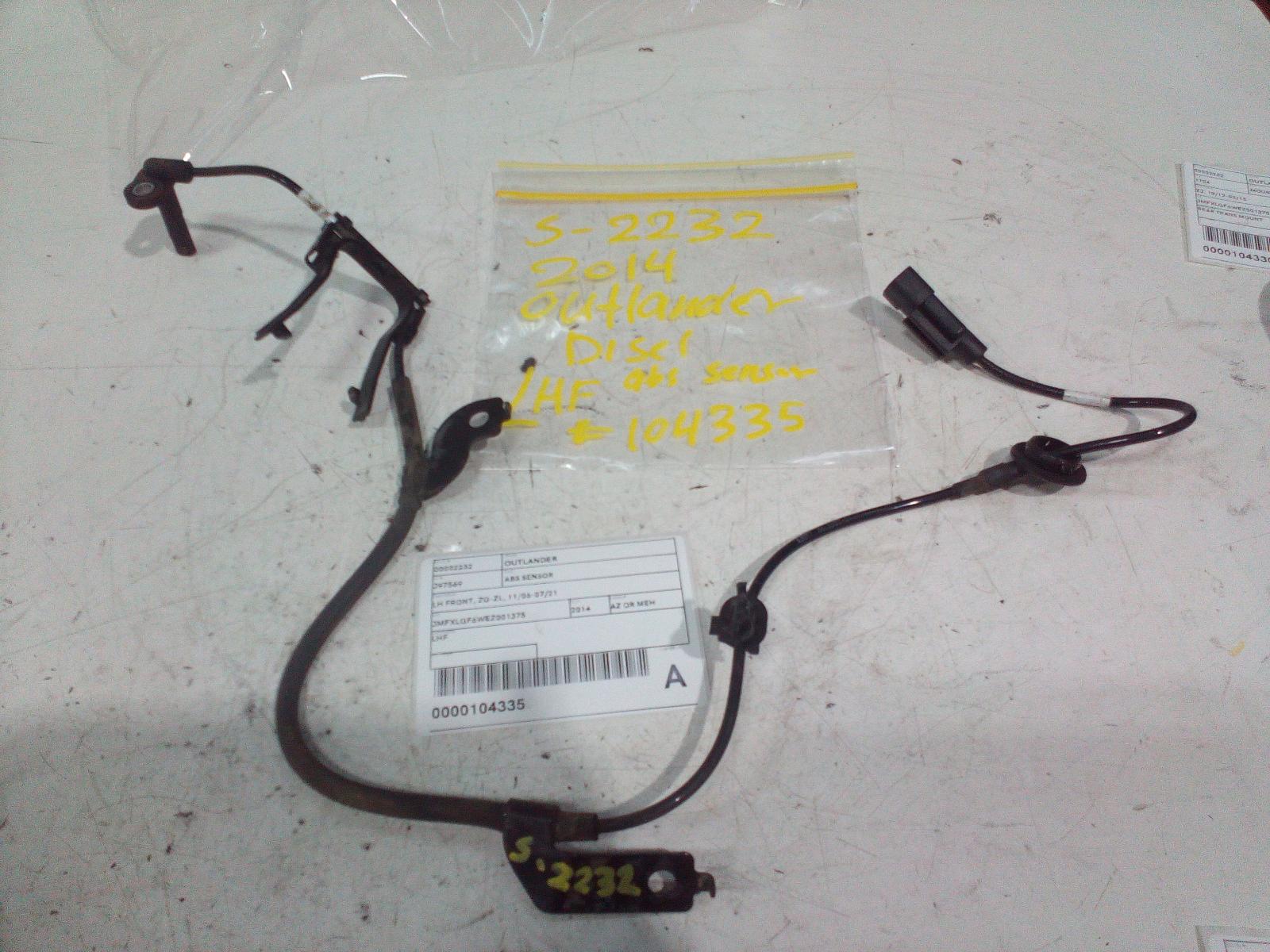 2014 Mitsubishi Outlander Abs Sensor View Auto part Abs Sensor Mitsubishi Outlander 2014