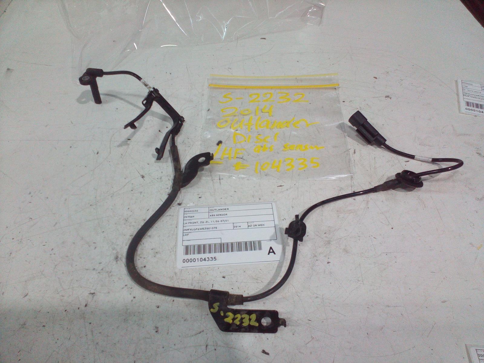 2014 Mitsubishi Outlander Abs Sensor View Auto part Abs Sensor Mitsubishi Outlander 2014