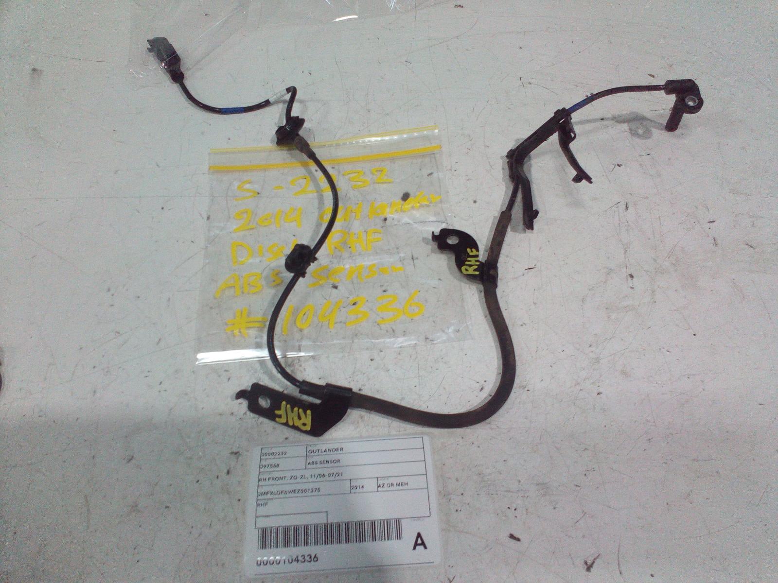 View Auto part Abs Sensor Mitsubishi Outlander 2014
