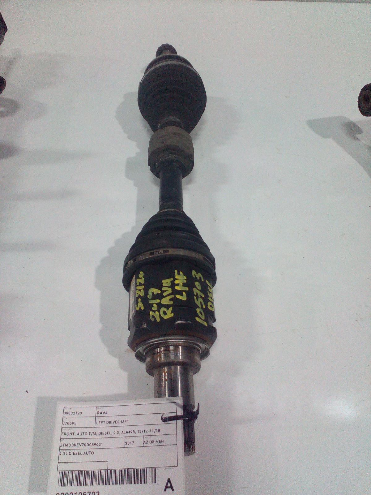 View Auto part Left Driveshaft Toyota Rav4 2017