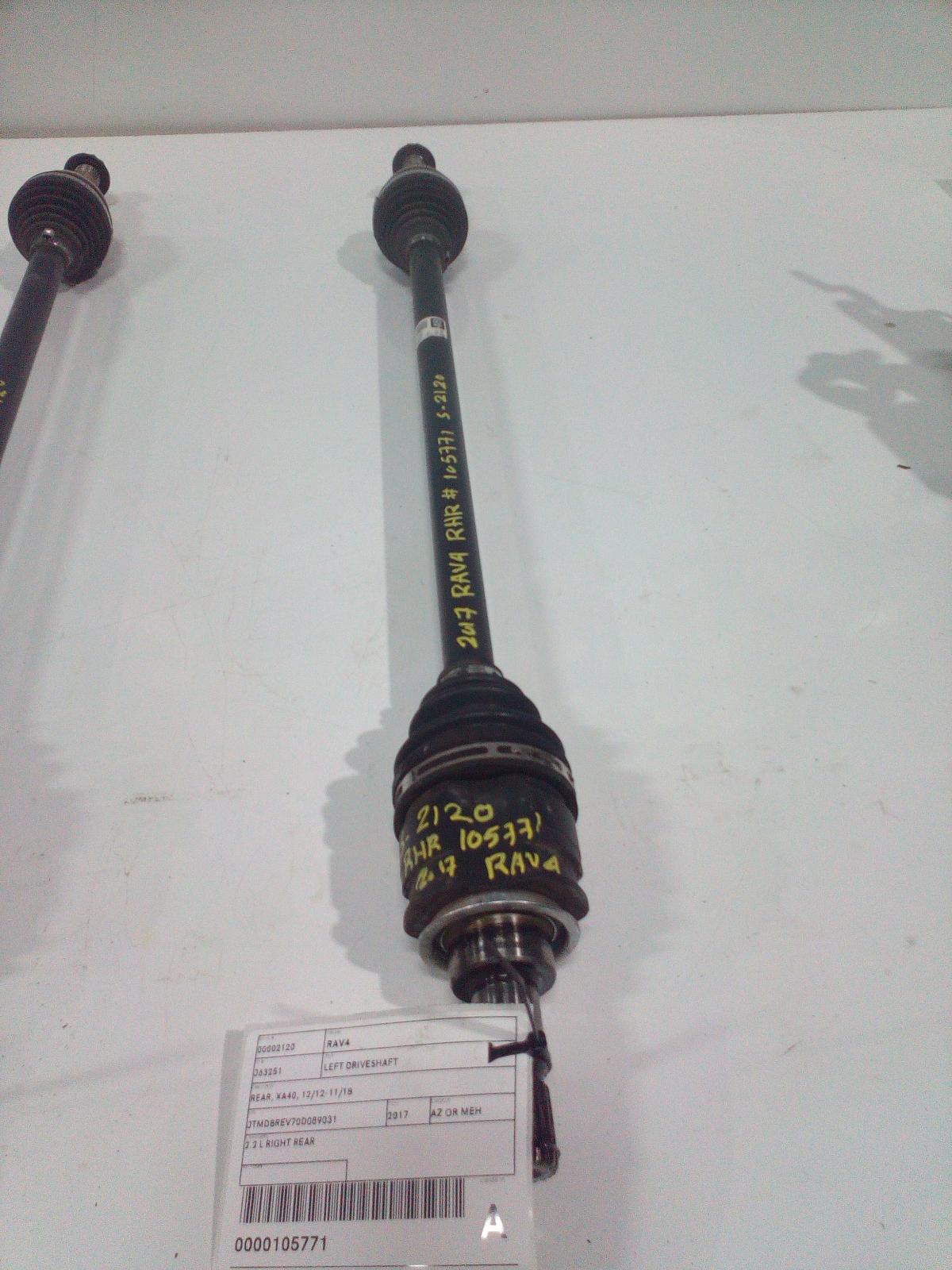 View Auto part Left Driveshaft Toyota Rav4 2017