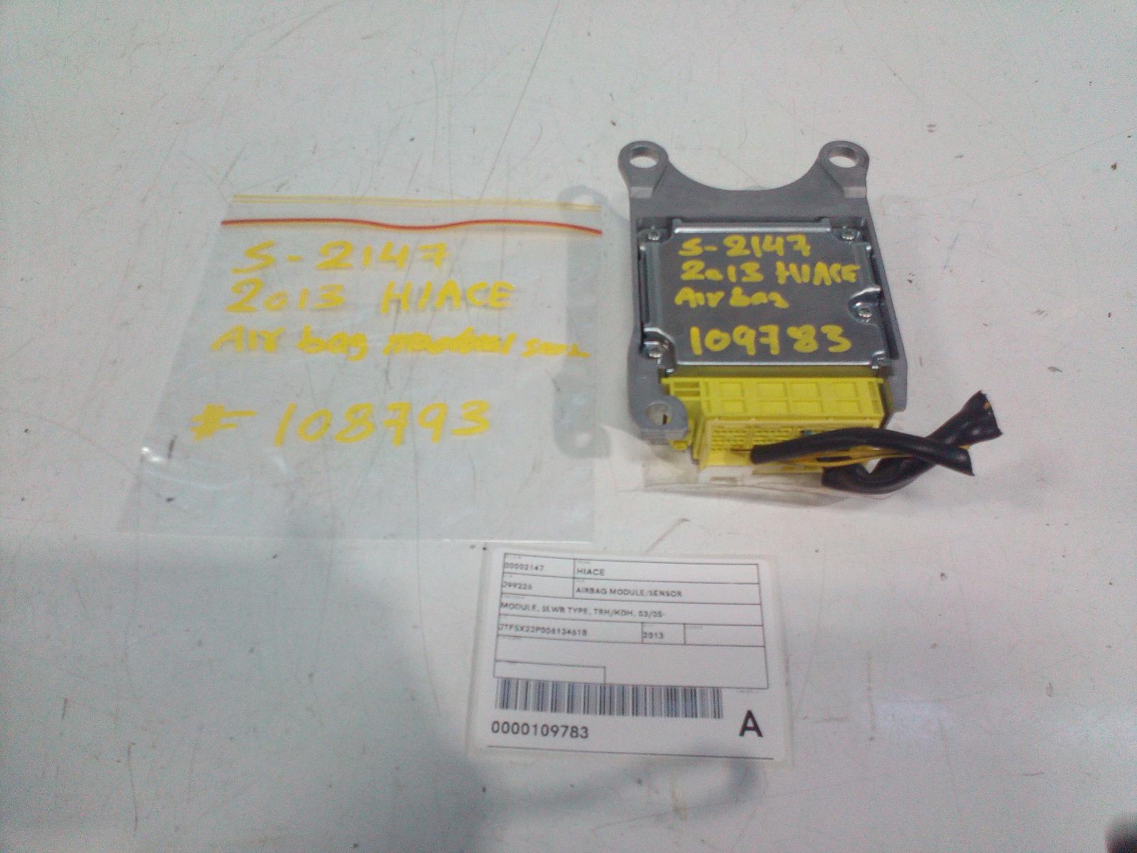 View Auto part Airbag Module/Sensor Toyota Hiace 2013