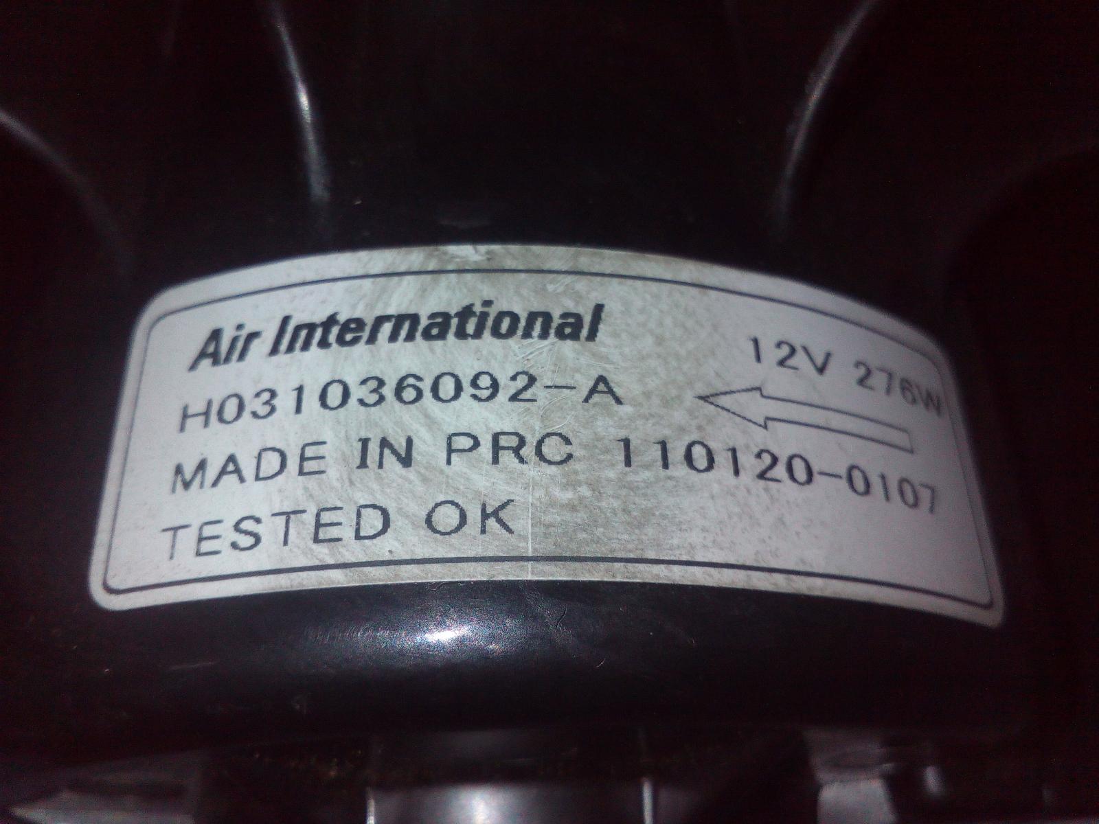 View Auto part Heater Fan Motor Holden Commodore 2011