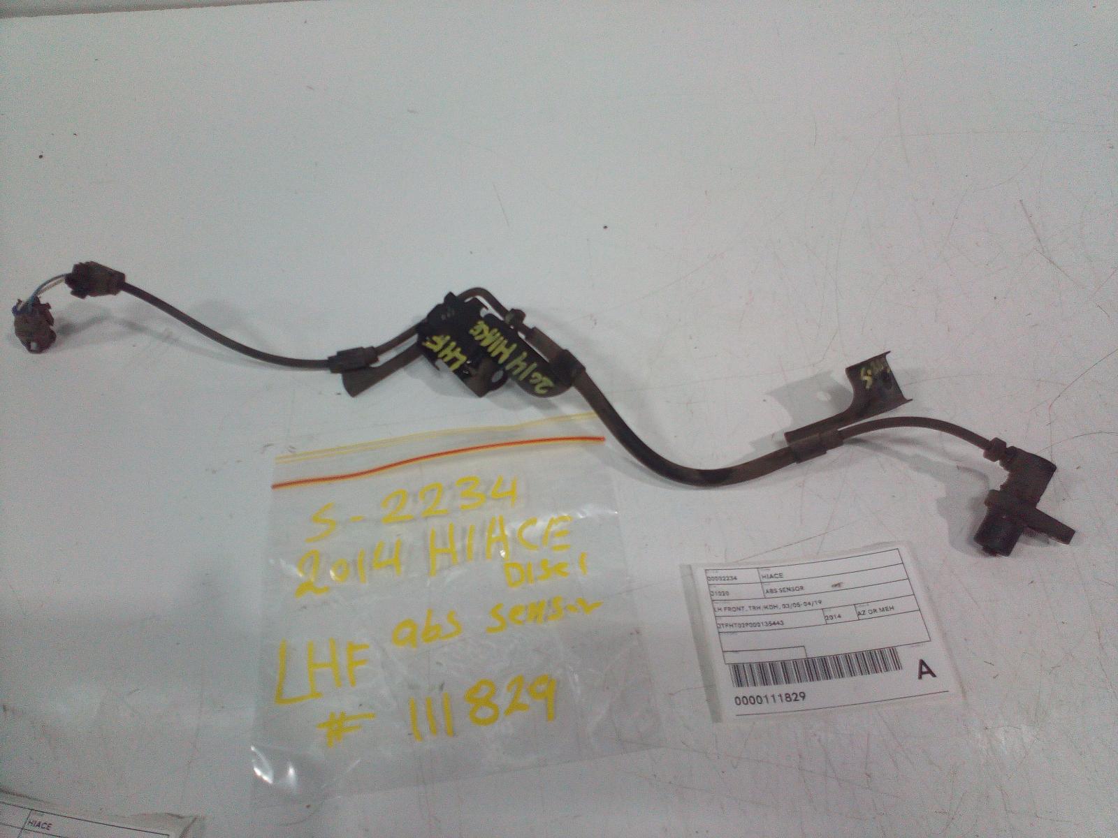 2014 Toyota Hiace Abs Sensor View Auto part Abs Sensor Toyota Hiace 2014