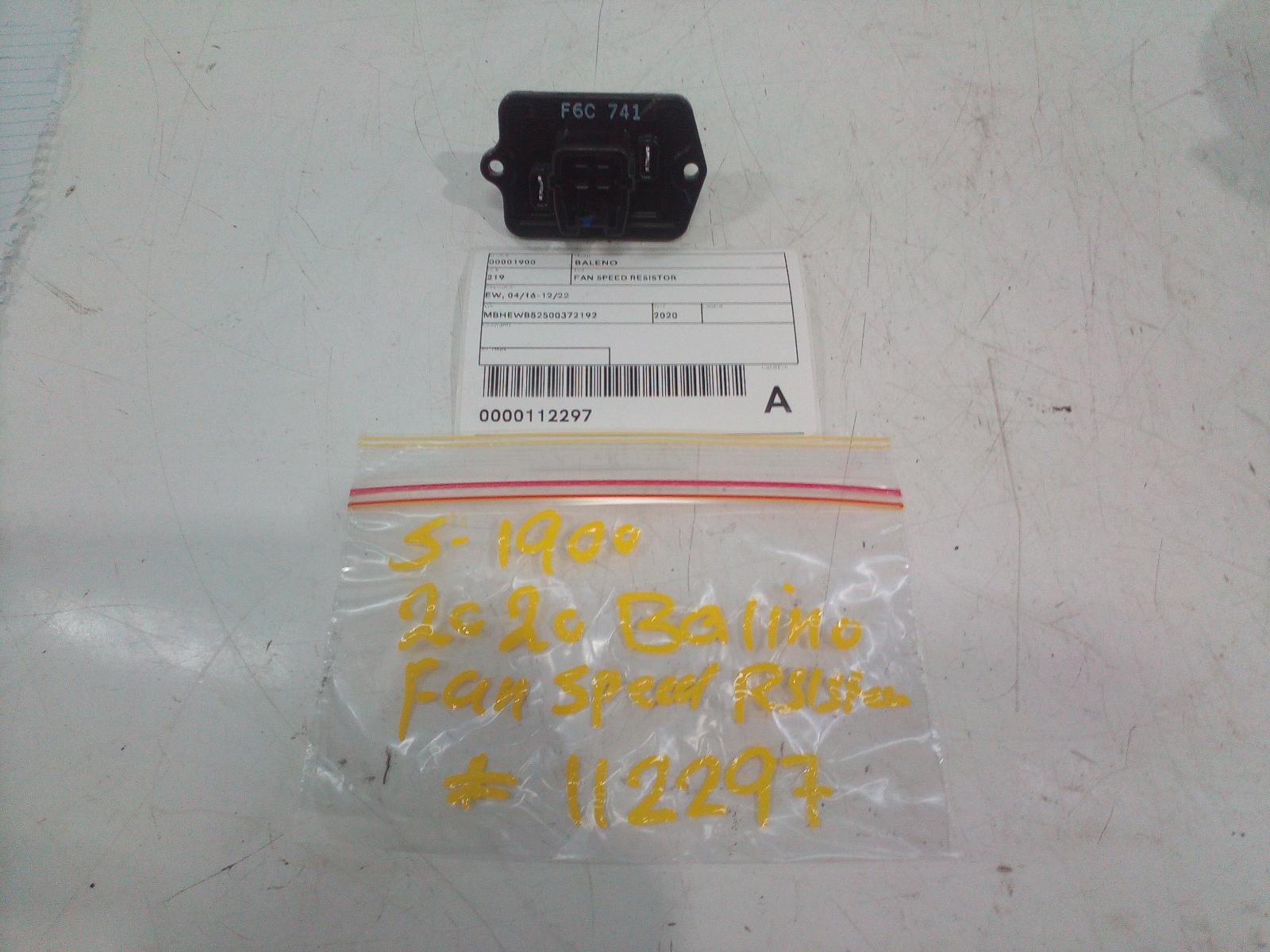 View Auto part Fan Speed Resistor Suzuki Baleno 2020
