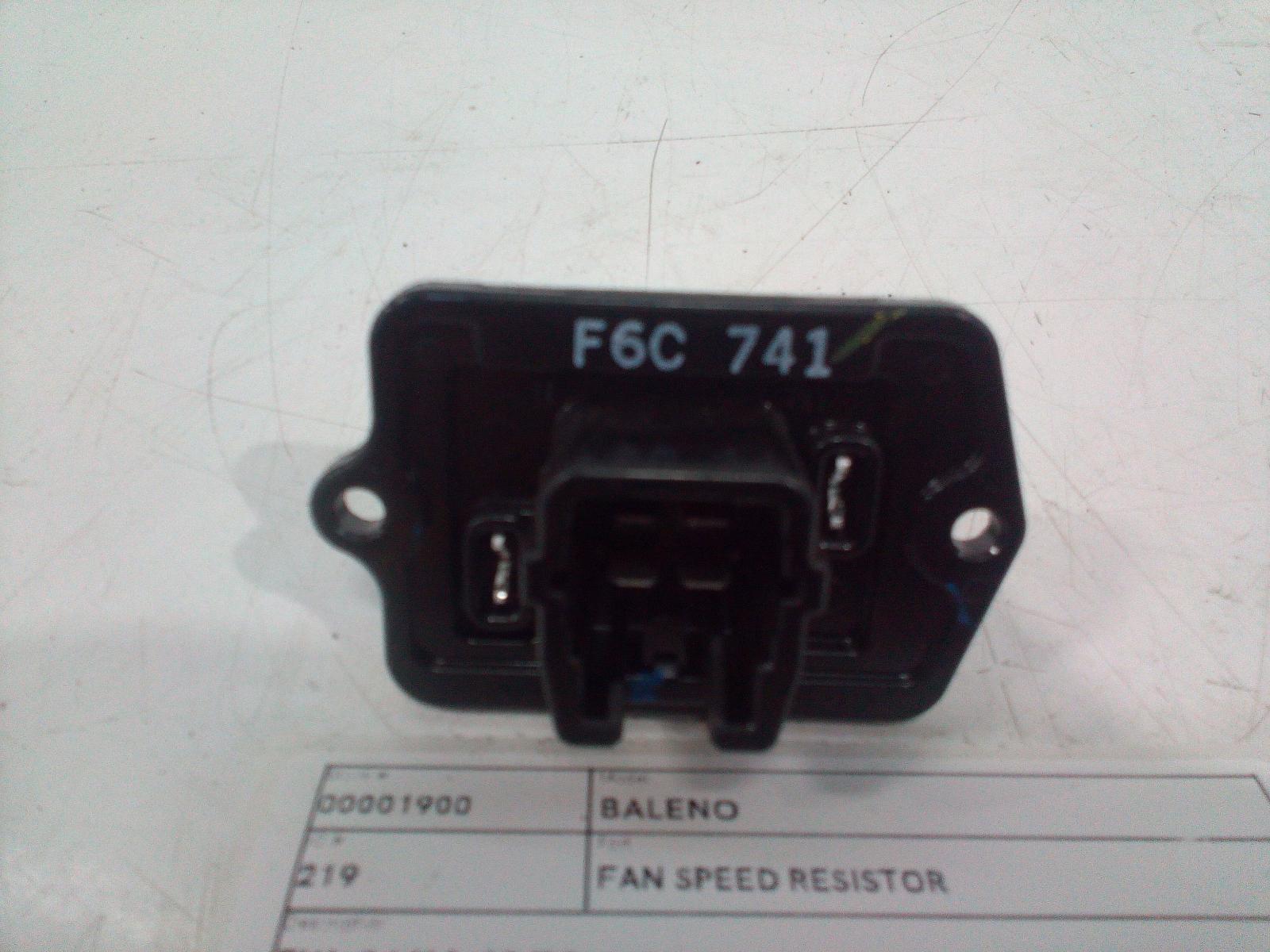 View Auto part Fan Speed Resistor Suzuki Baleno 2020