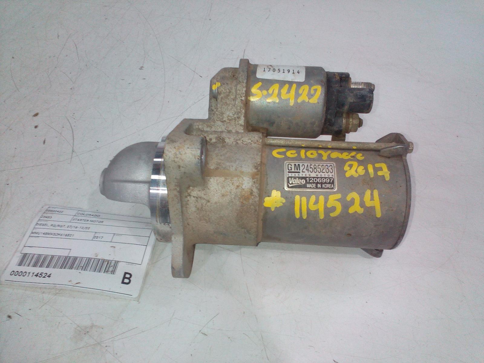 View Auto part Starter Holden Colorado 2017