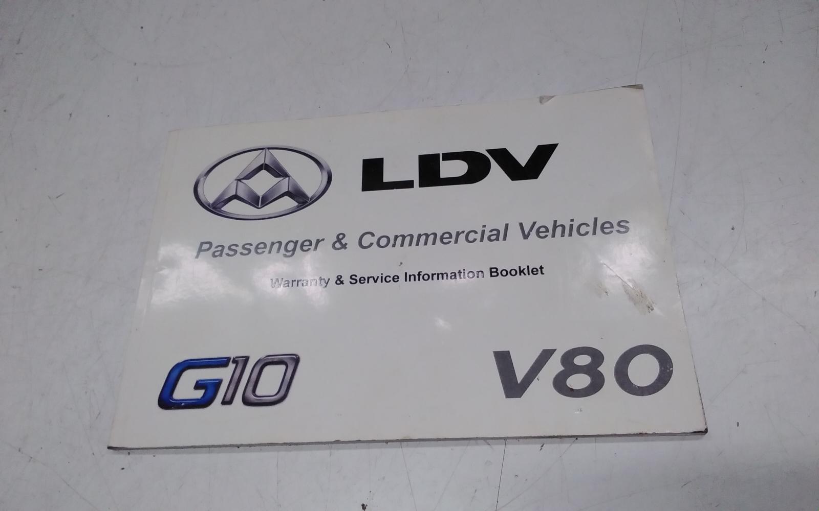 View Auto part Owners Handbook Ldv G10 2019