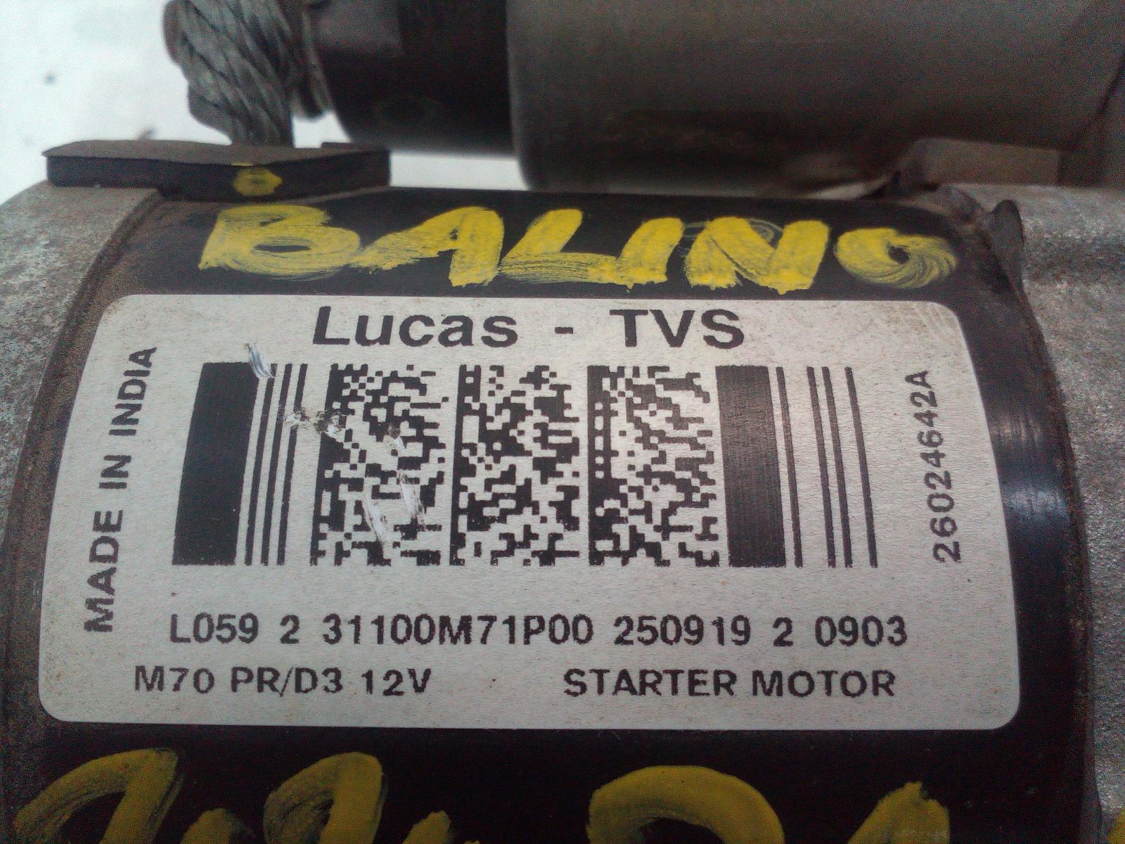 View Auto part Starter Suzuki Baleno 2020