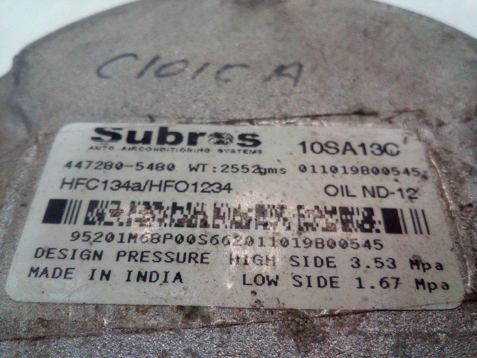 View Auto part A/C Compressor Suzuki Baleno 2020