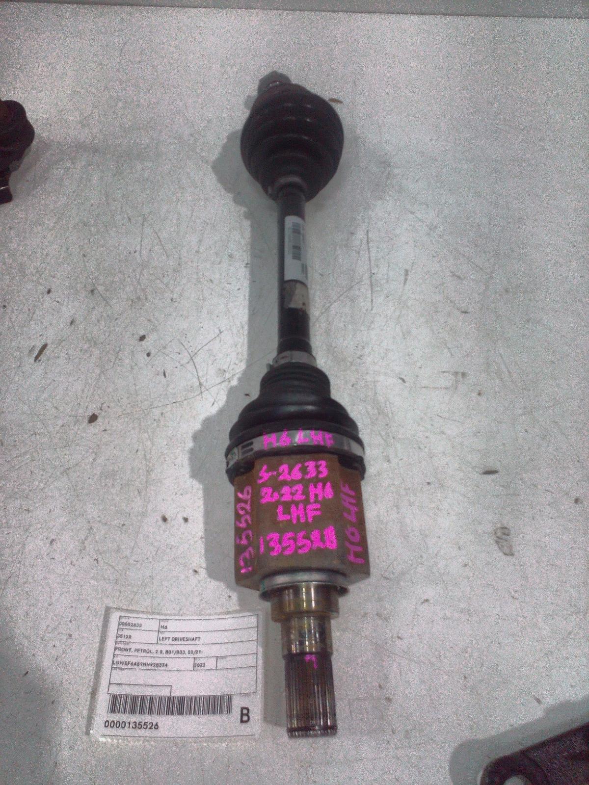 2022 Haval H6 Left Driveshaft View Auto part Left Driveshaft Haval H6 2022