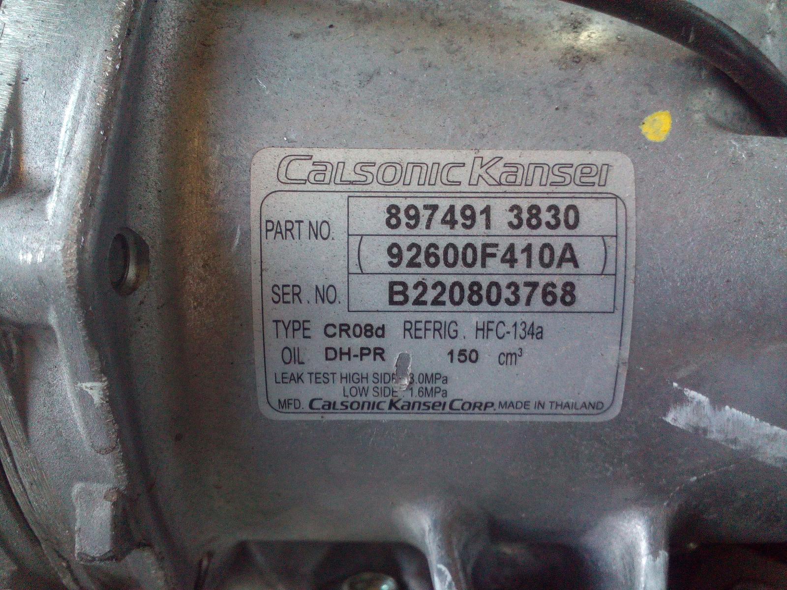 View Auto part A/C Compressor Isuzu Dmax 2022