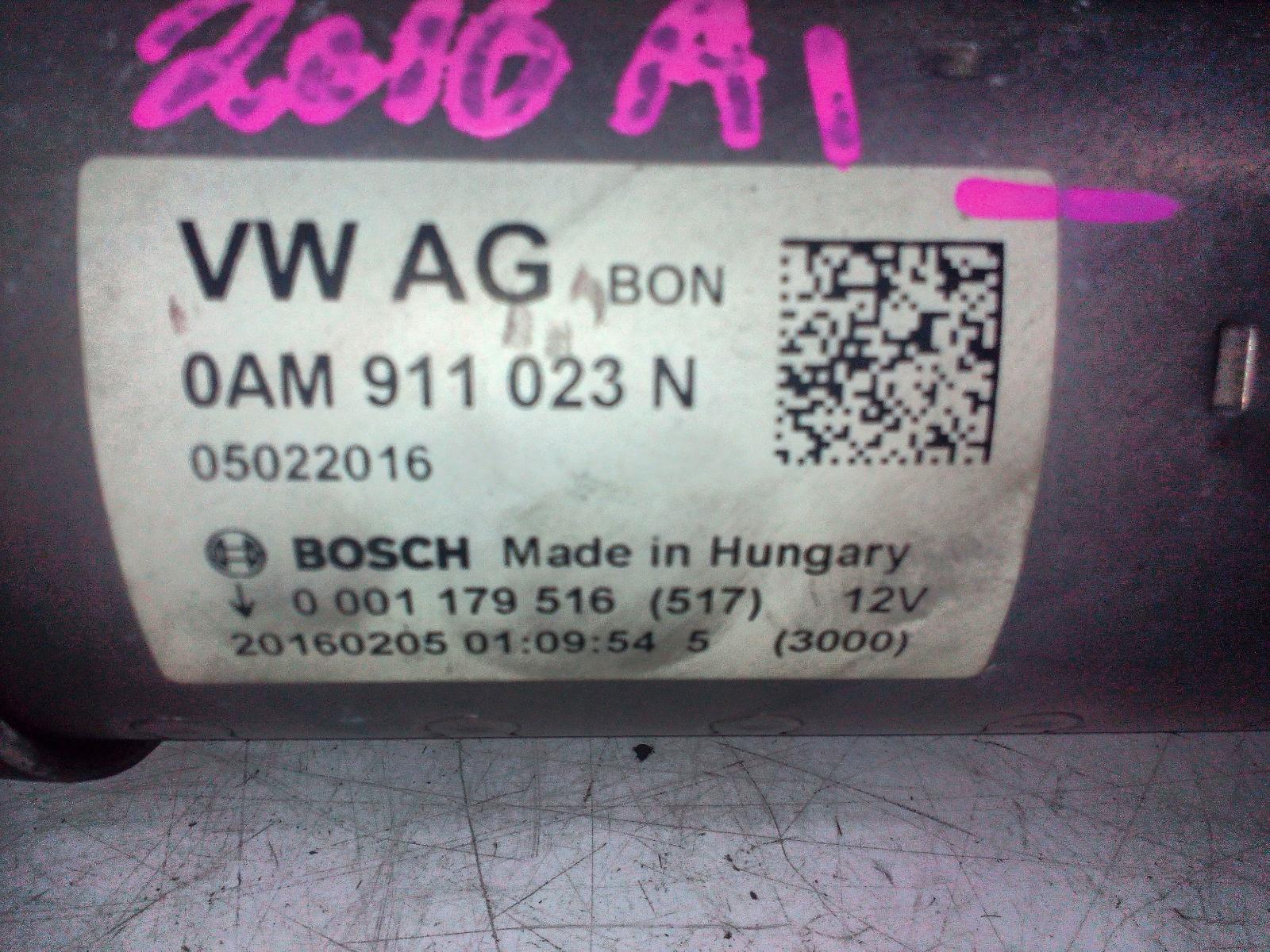 View Auto part Starter Audi A1 2016