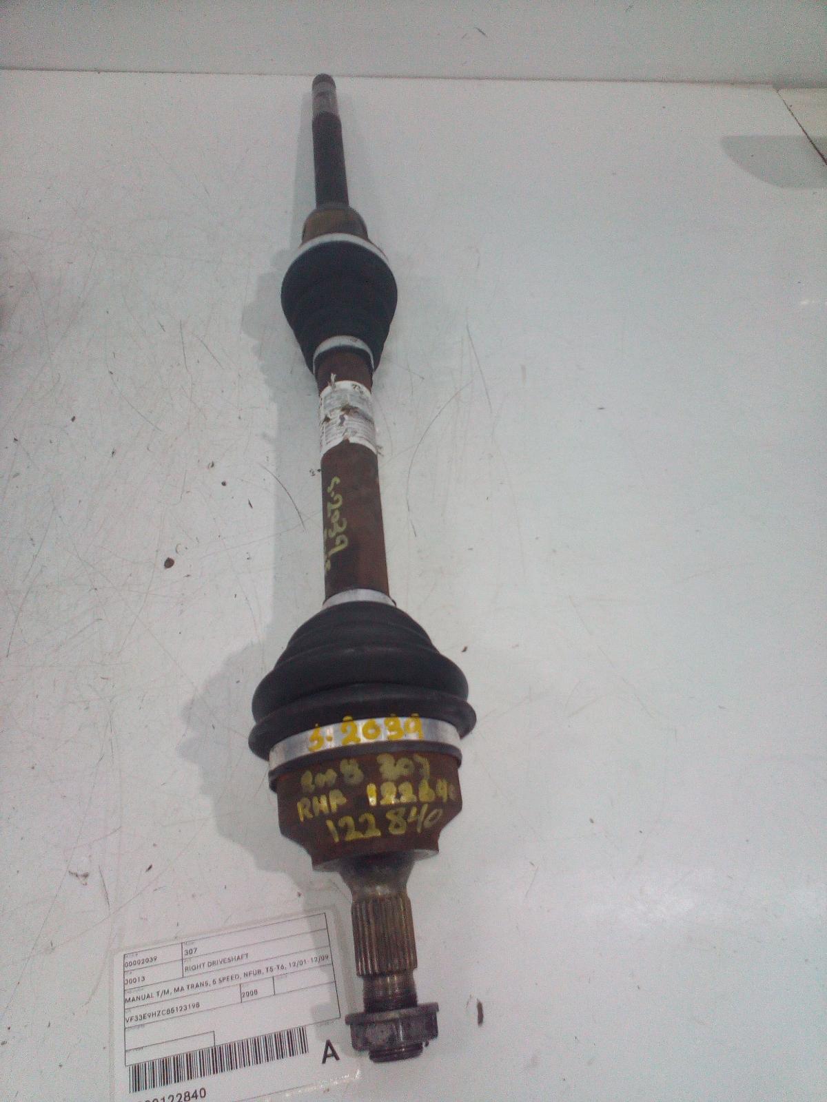View Auto part Right Driveshaft Peugeot 307 2008