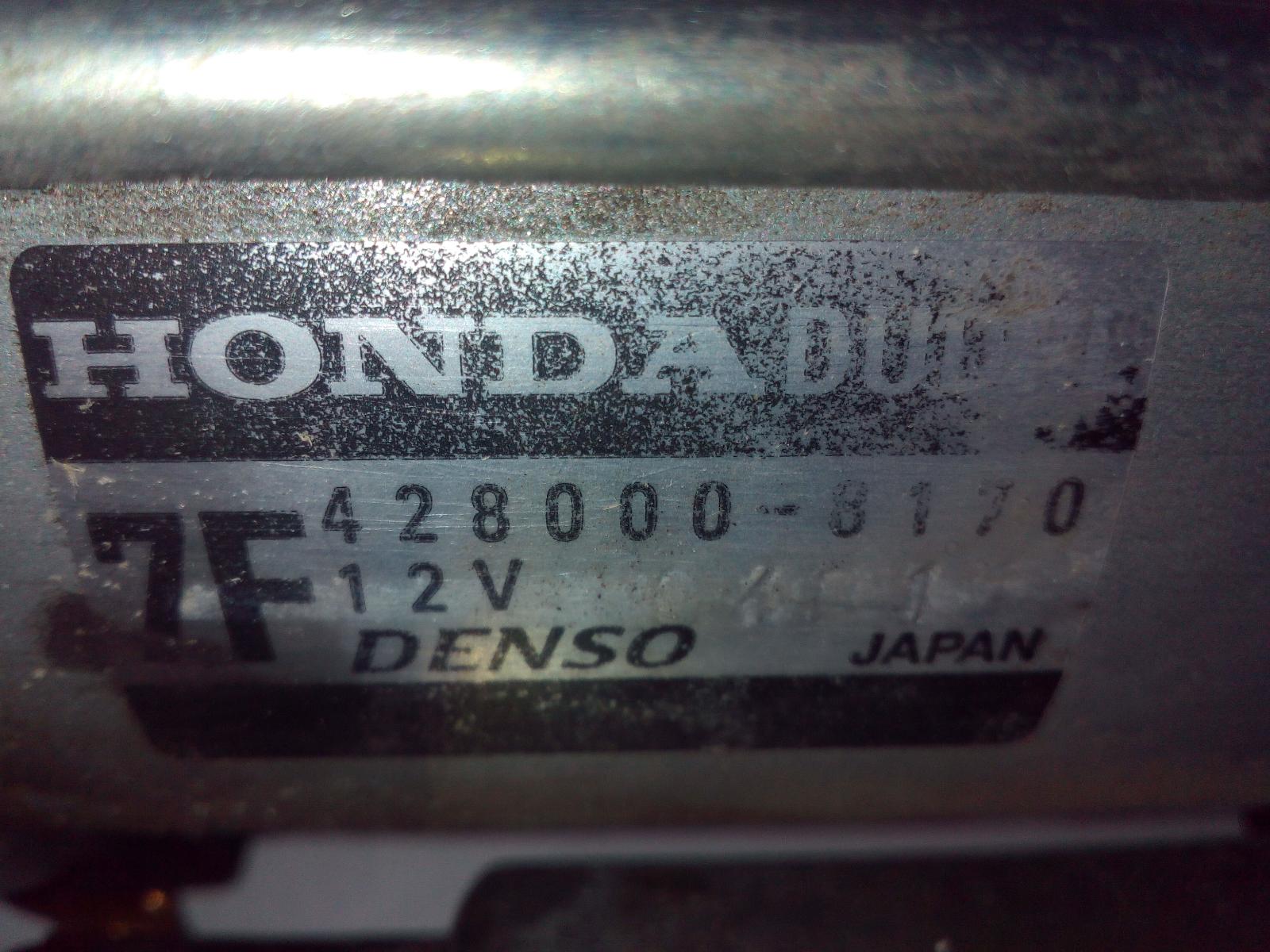 View Auto part Starter Honda Civic 2018