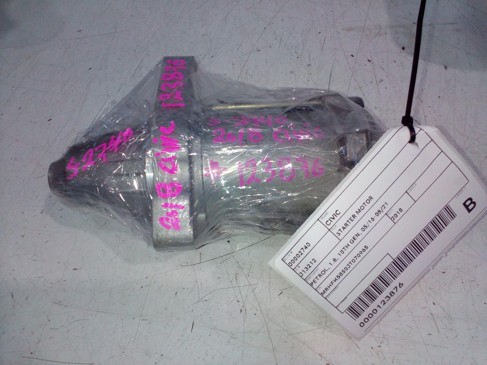 View Auto part Starter Honda Civic 2018