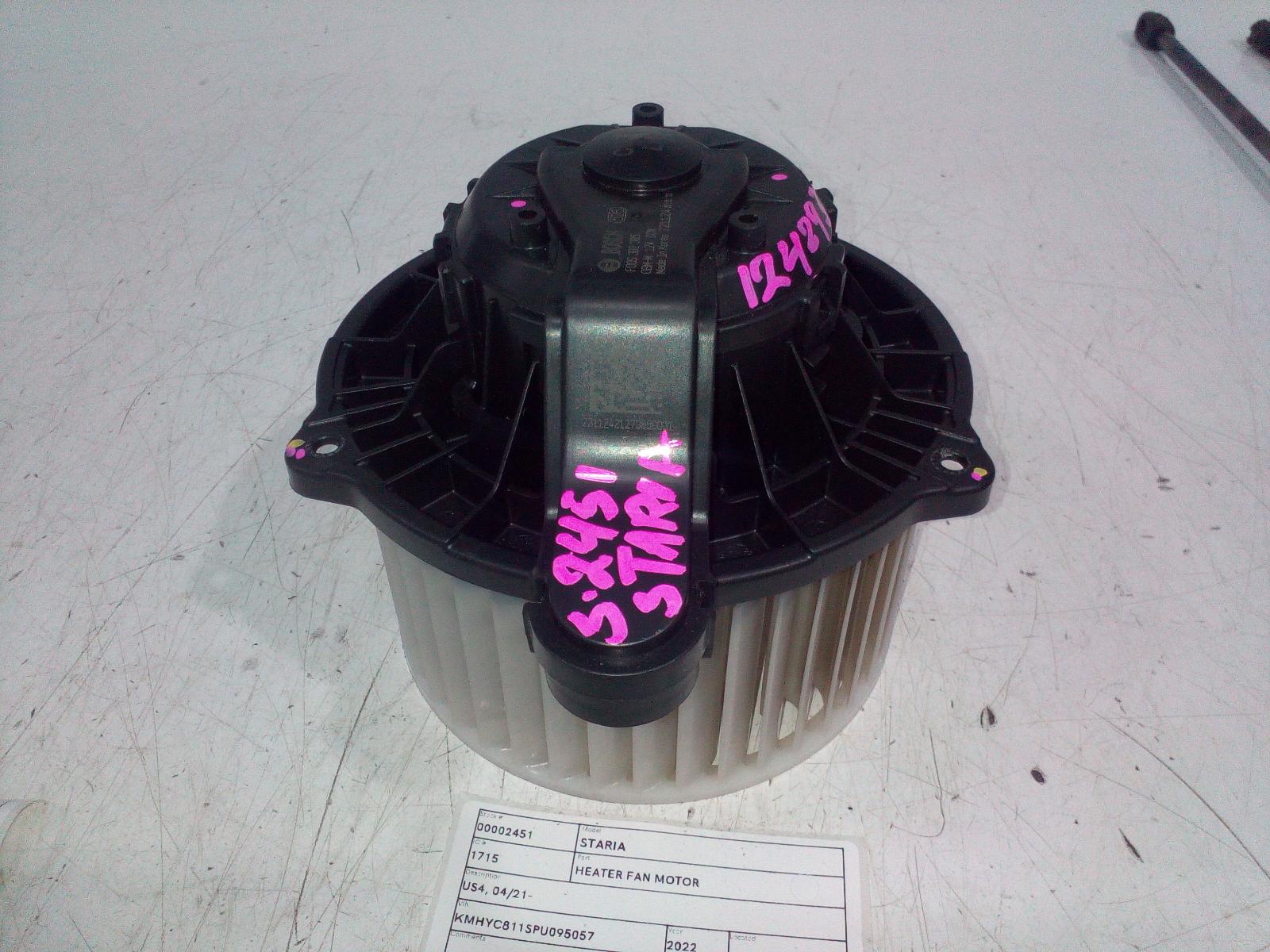 View Auto part Heater Fan Motor Hyundai Staria 2022