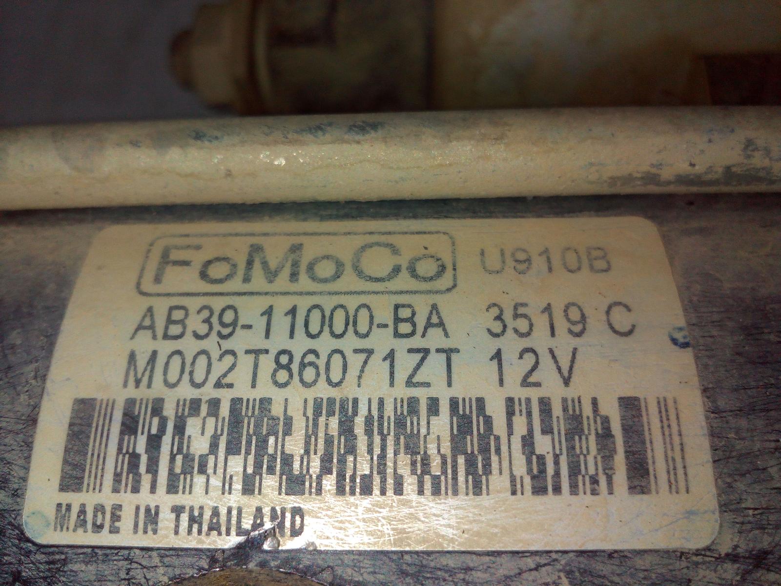 View Auto part Starter Ford Ranger 2019