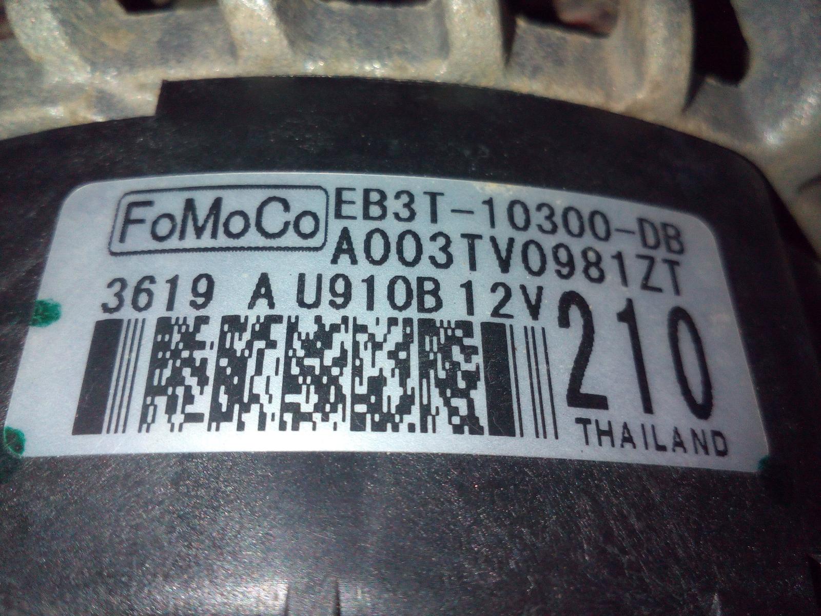 View Auto part Alternator Ford Ranger 2019