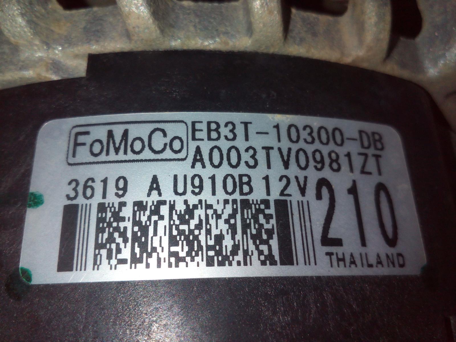 View Auto part Alternator Ford Ranger 2019