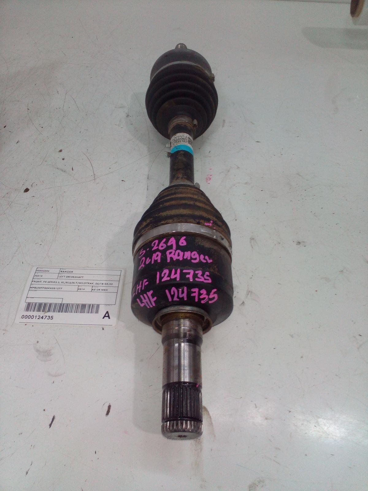 View Auto part Left Driveshaft Ford Ranger 2019