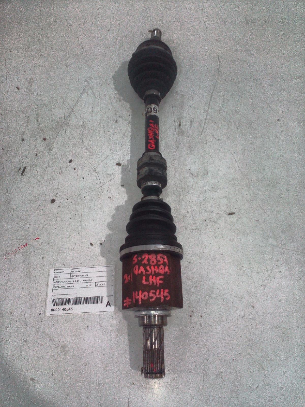 View Auto part Left Driveshaft Nissan Qashqai 2015