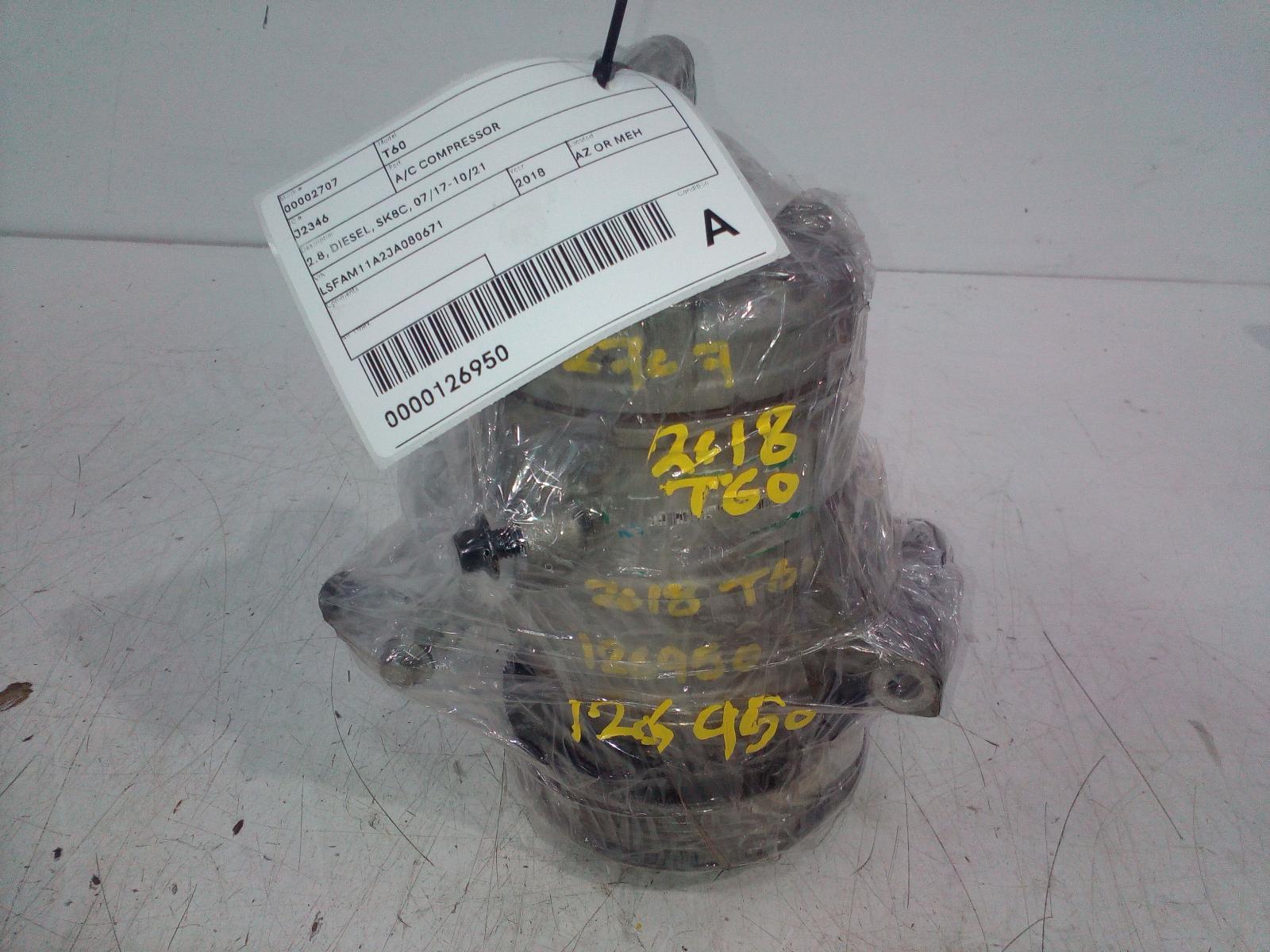 View Auto part A/C Compressor Ldv T60 2018