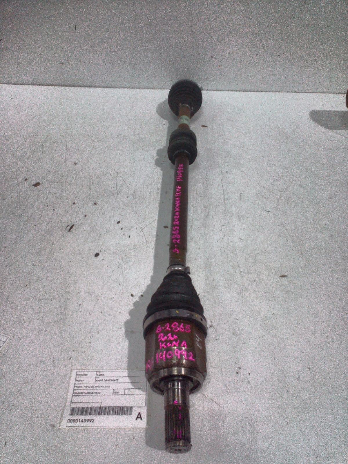 View Auto part Right Driveshaft Hyundai Kona 2020