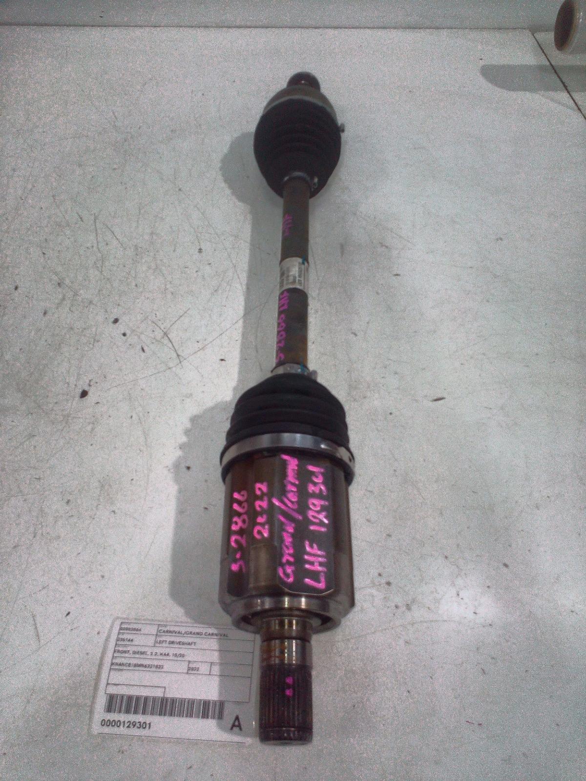 2022 Kia Carnival/grand Carnival Left Driveshaft View Auto part Left Driveshaft Kia Carnival/grand Carnival 2022