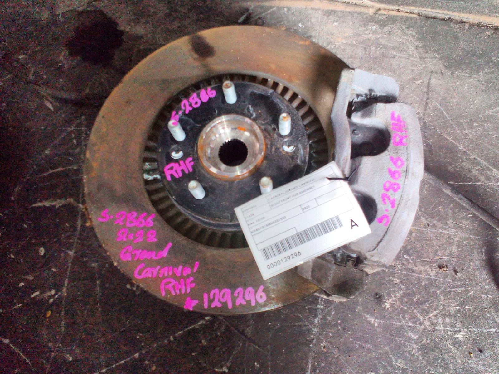 2022 Kia Carnival/grand Carnival Right Front Hub Assembly View Auto part Right Front Hub Assembly Kia Carnival/grand Carnival 2022
