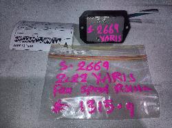 View Auto part Fan Speed Resistor Toyota Yaris 2022
