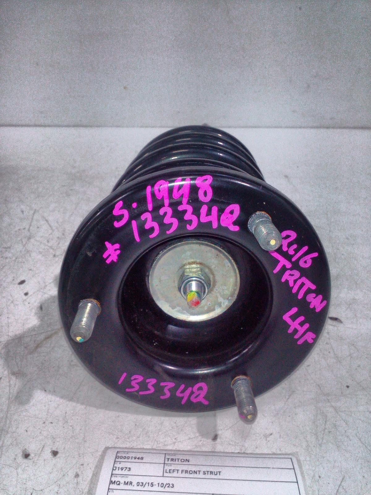 View Auto part Left Front Strut Mitsubishi Triton 2016