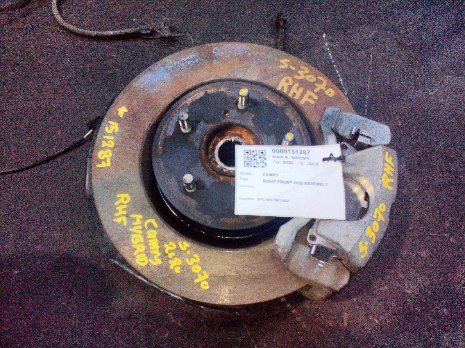 View Auto part Right Front Hub Assembly Toyota Camry 2020