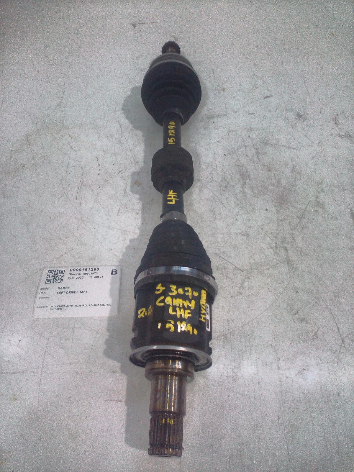 View Auto part Left Driveshaft Toyota Camry 2020