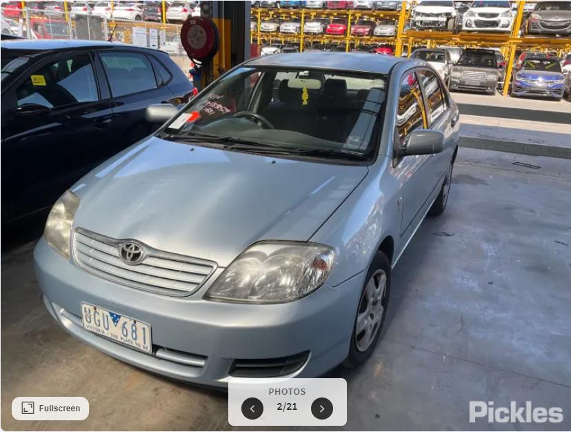 2006 Toyota Corolla Left Front Door View Auto part Left Front Door Toyota Corolla 2006