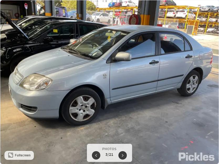 2006 Toyota Corolla Left Front Door View Auto part Left Front Door Toyota Corolla 2006