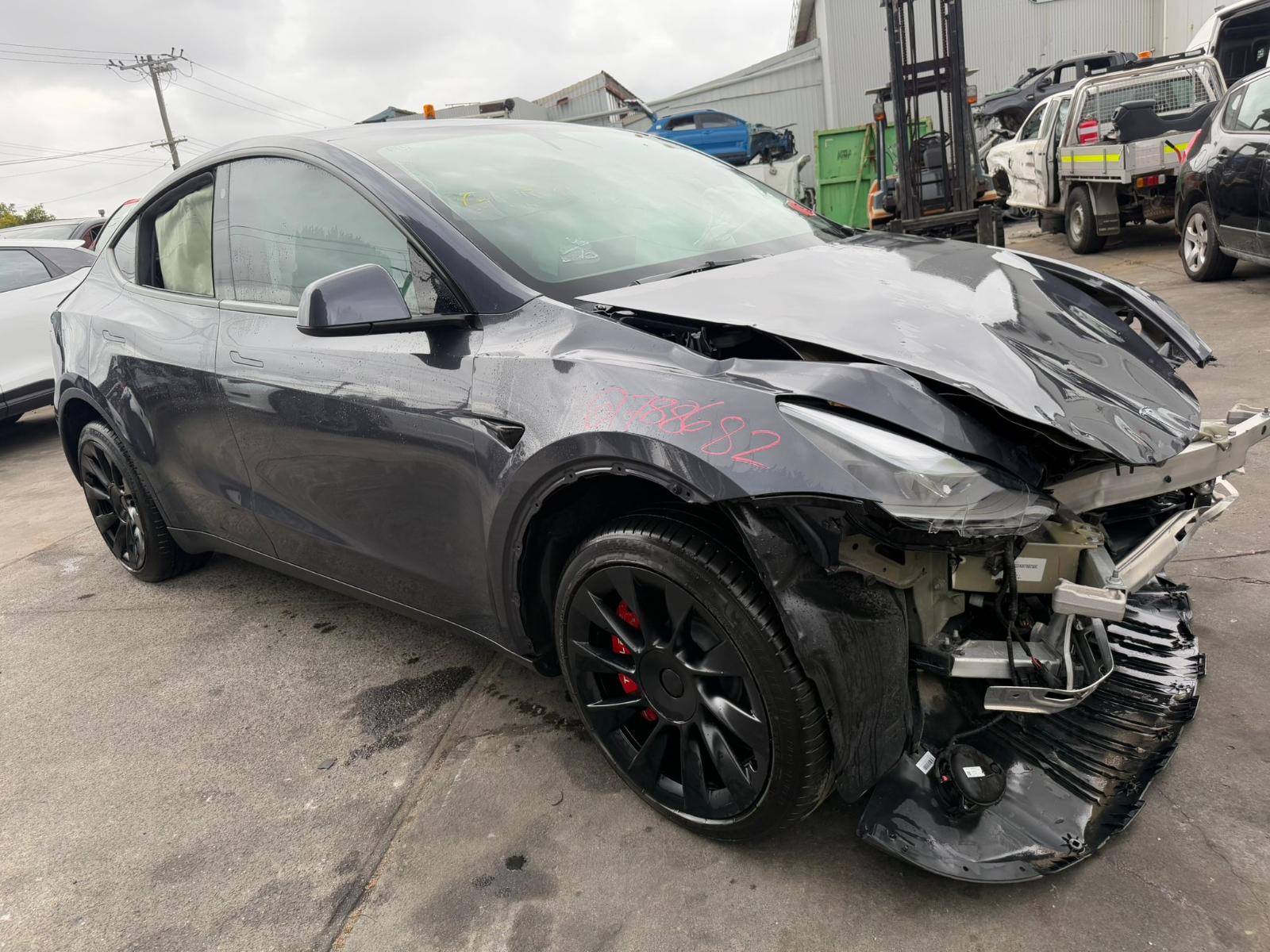 2024 Tesla Model Y Right Rear Door Sliding View Auto part Right Rear Door Sliding Tesla Model Y 2024