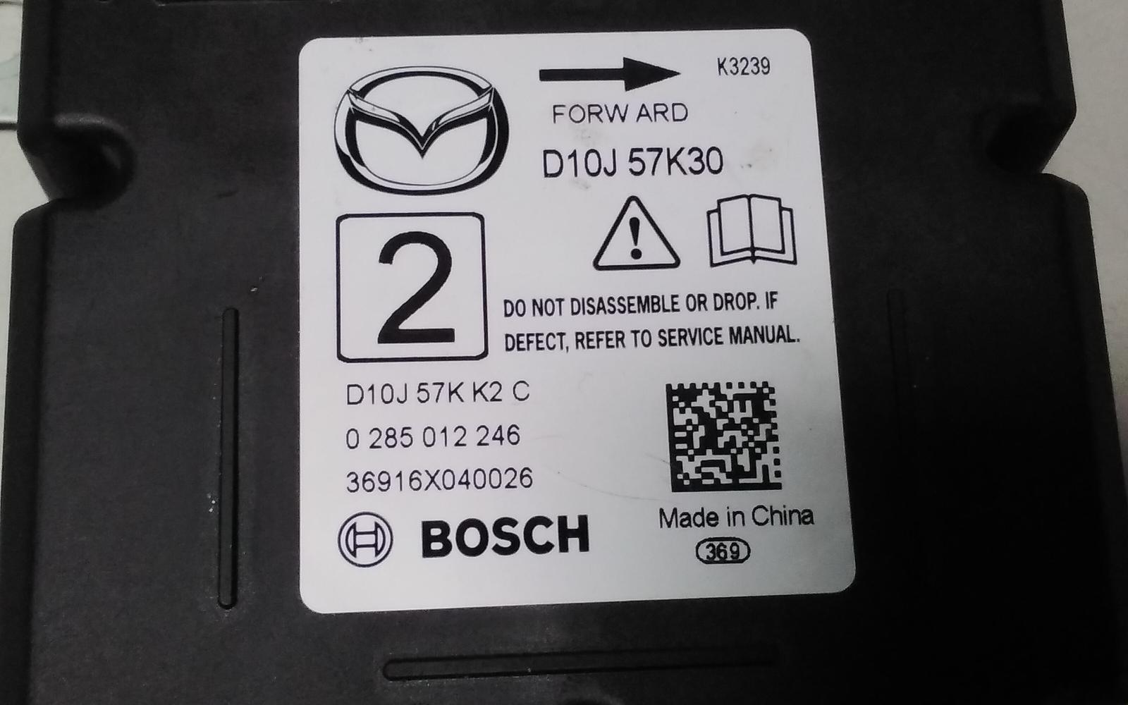 View Auto part Airbag Module/Sensor Mazda Cx3 2017