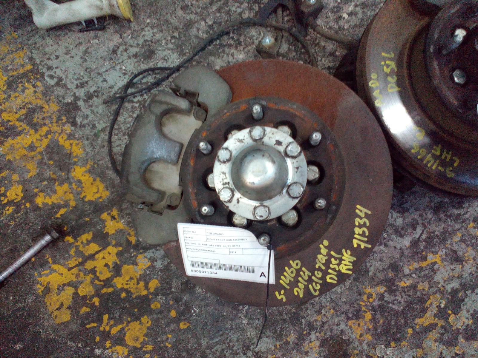 View Auto part Right Front Hub Assembly Holden Colorado 2014