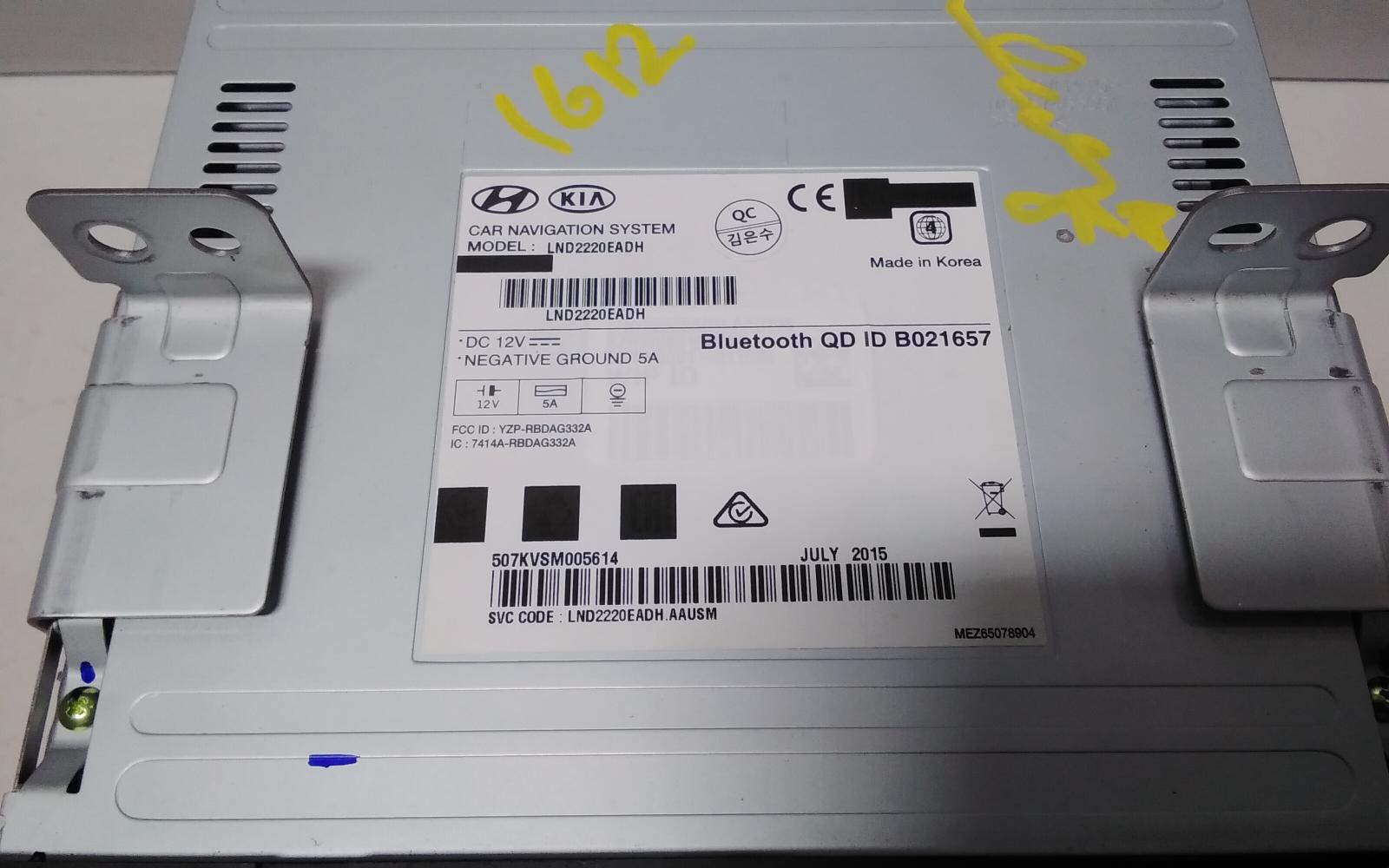 View Auto part Radio/Cd/Dvd/Sat/Tv Hyundai Genesis 2016