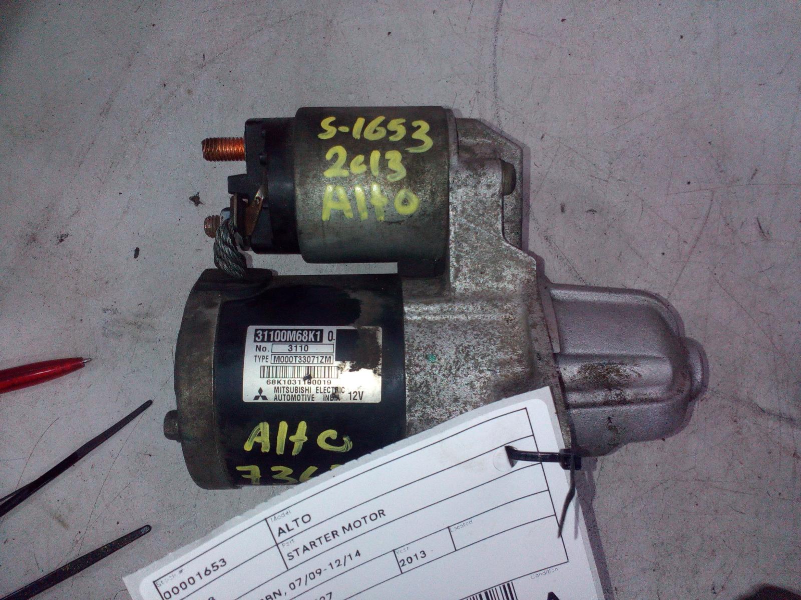View Auto part Starter Suzuki Alto 2013
