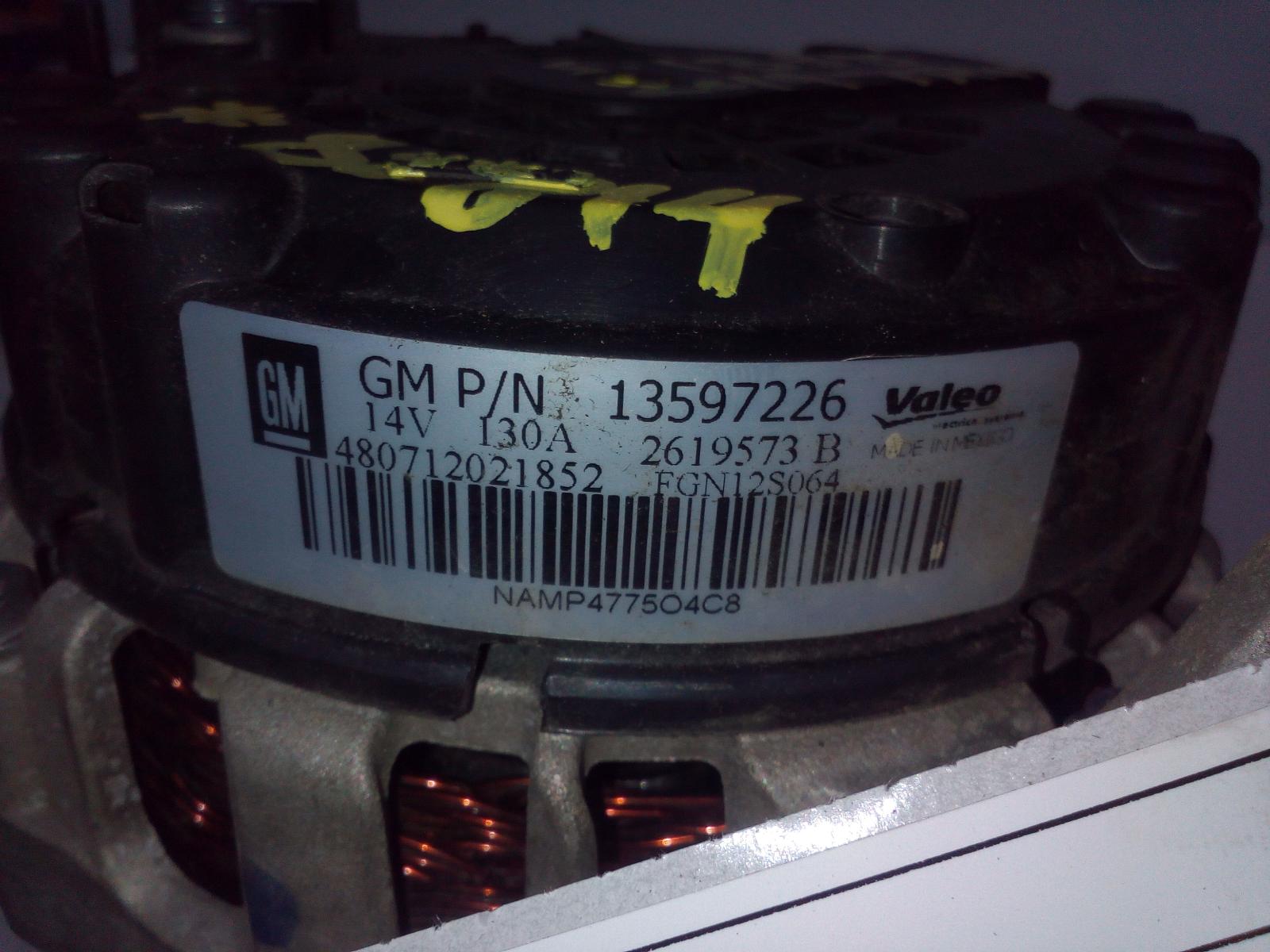 View Auto part Alternator Holden Trax 2019
