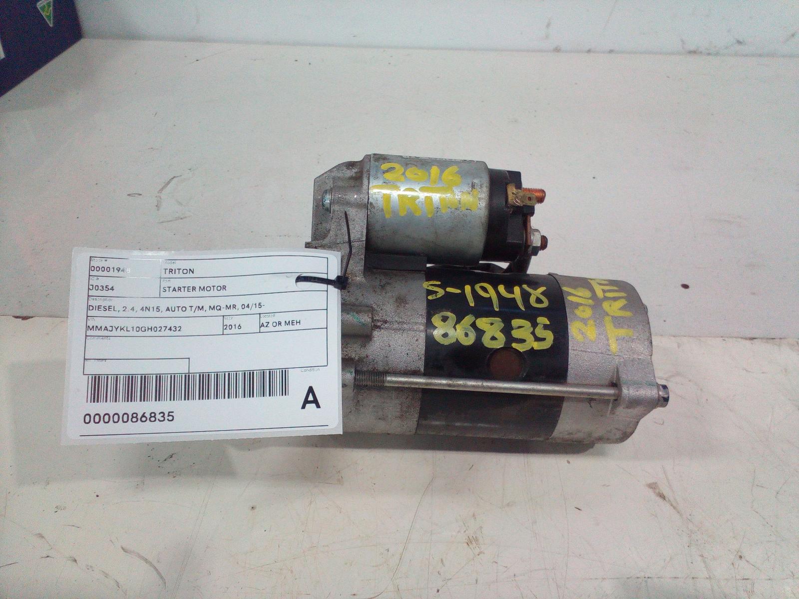 View Auto part Starter Mitsubishi Triton 2016